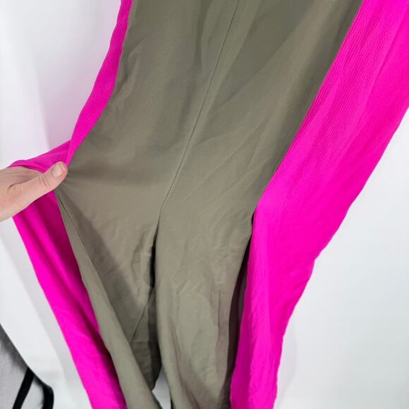 Jae Jolly Jumpsuit One Size Pink and Brown - Picture 8 of 11